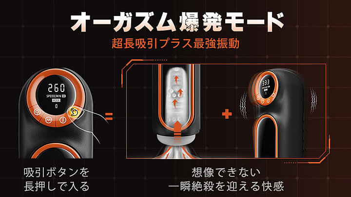 「第二世代Alien 5in1電動オナホ」爆発モード