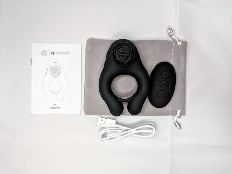 電動コックリング「Toycod Barzillai アカエイ」と付属品